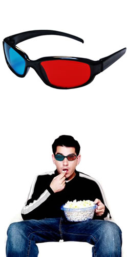 3D Glasses with Plastic Frame