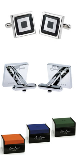 Black Squares Cufflinks