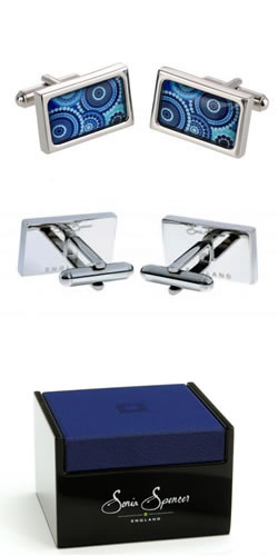 Blue Doyley Cufflinks