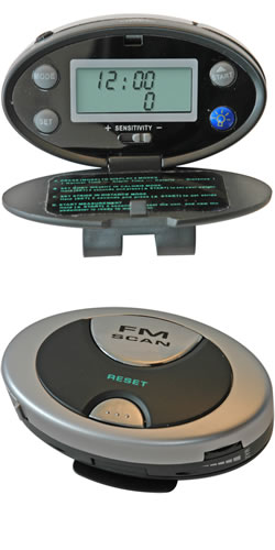 Pedometer with Radio