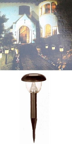 Six Solar Power Garden Lights