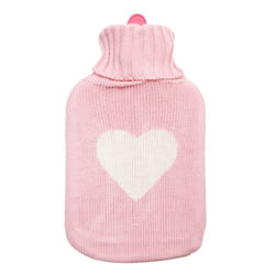 Pink Heart Hot Water Bottle