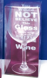 Full Bottle Of Wine Glass